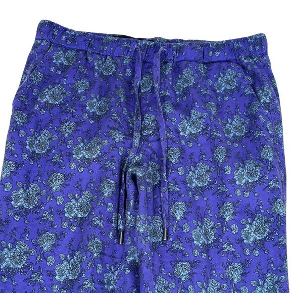 Wildfang Blue Floral Straight Leg Pants - Picture 3 of 10